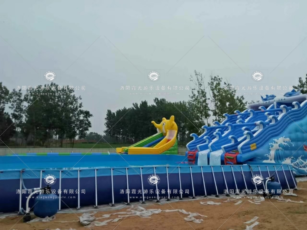 栾城成人支架大型游泳池